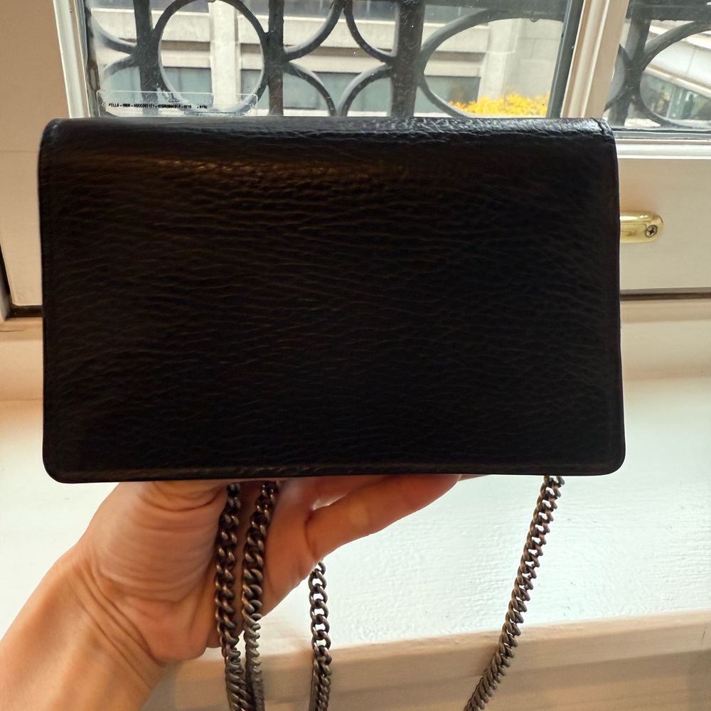 Gucci Dionysus mini bag in blk leather crystal closure crossbody shoulder clutch - Picture 15 of 15